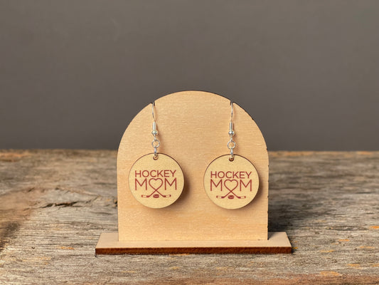 Hockey Mom Dangle earrings