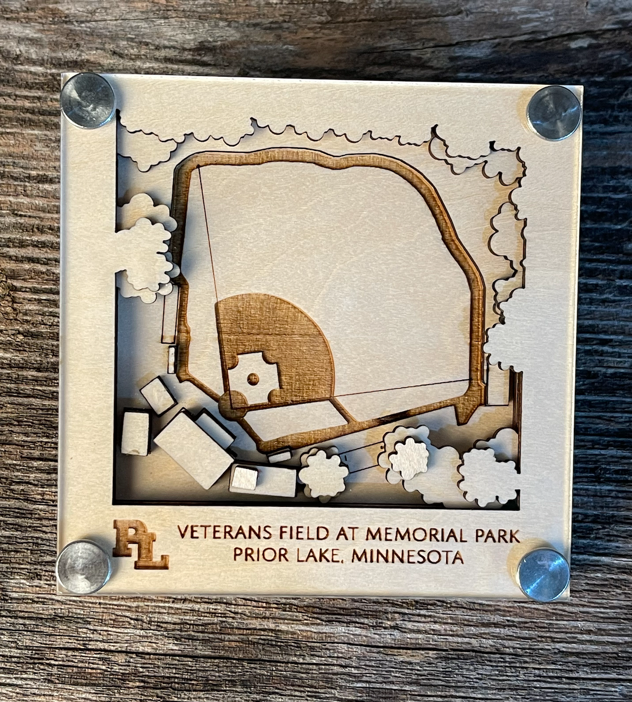 Prior Lake Baseball Memorial Stadium Coasters (Set of 2)